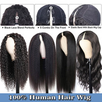 Perruques pour femmes les moins chères, en cheveux humains, bouclées profondes, avec raie en V, sans colle, en cheveux indiens bruts, provenant d'un fournisseur en gros d'Inde