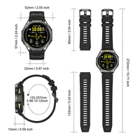Montre connectée GPS intelligente Karen M X2 Pro avec cartes hors ligne, étanche 5ATM, rappel de messages, réponse rapide, boussole, altimètre