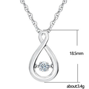 Collana con Ciondolo a Cuore Infinito per Donne, Catena Corta per Clavicola, Gioielli alla Moda - Product Image 2