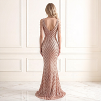 Nouvelle arrivée 2026 Robe de soirée longue sirène à paillettes pour événement banquet cérémonie