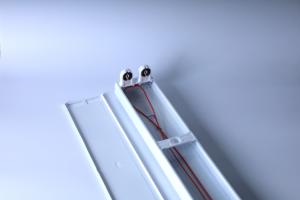 أنابيب إضاءة بطول 2 و4 أقدام، هيكل لمصابيح الفلورسنت، تركيبات إضاءة <span class=keywords><strong>T5</strong></span> وT8 <span class=keywords><strong>LED</strong></span> مع عاكس - Product Image 4