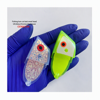 Nouvelles leurres de pêche dures UV Glow Cut Bait Rig pour la pêche en mer et au saumon, leurres en plastique efficaces pour la pêche au coup.