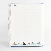 Cuaderno Espiral A4/A5S con Diseño de Perros en Momentos de Felicidad, 100 Hojas, Cubierta de Cuero Duro, Regalo para Oficina y Material Escolar, Diario