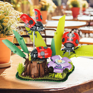 Jie Star 66108 Coccinelle Insectes Coccinelle Créative Assemblage Briques MOC Modè<span class=keywords><strong>le</strong></span> <span class=keywords><strong>de</strong></span> Construction Jouet Ensemble Collection Jouet Vente en Gros - Product Image 5