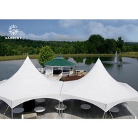 Structure de tente hexagonale en alliage d'aluminium, robuste, pour intérieur/extérieur, avec pieds personnalisables