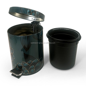 Nhà 3L thép không gỉ đạp bin kim loại thùng rác có thể với chân đạp rác bin cho nhà bếp nhà vệ sinh PHÒNG RỬA rác bin - Product Image 1