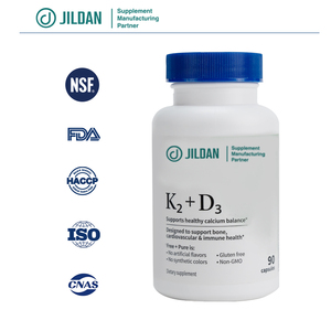 Genegrow OEM/ODM Integratore di Vitamina K2 MK7 99% in Capsule Molli Certificato GMP per la Salute Ossea <span class=keywords><strong>e</strong></span> Vascolare, Durata 2 Anni - Product Image 3