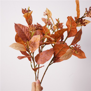 Foglie di Magnolia Artificiali Autunnali e Rami di Eucalipto Paris all'Ingrosso per Decorazione e Paesaggistica - Product Image 2