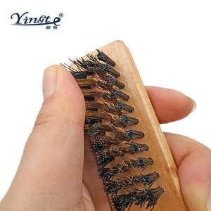 Yinste Wooden <b>Shoe</b> <b>Brush</b> Bristle Durable Household Cleaning <b>Brush</b> - Product Image 3
