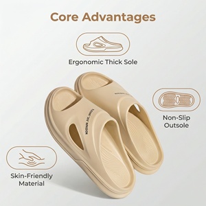 รองเท้าผู้ชายแบบสวมใส่สบาย ผลิตจากวัสดุ EVA รีไซเคิลได้ กันลื่น ระบายอากาศได้ดี กันน้ำ เหมาะสำหรับกิจกรรมกีฬา ใช้ได้ทั้งในบ้านและนอกบ้าน รวมถึงห้องน้ำ - Product Image 3