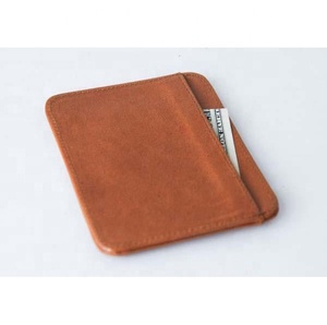 Di modo Sottile di Fabbrica Su Misura di Alta Qualità Degli Uomini di Viaggio Titolare della Carta della carta di Credito del Raccoglitore Del Cuoio Genuino - Product Image 2