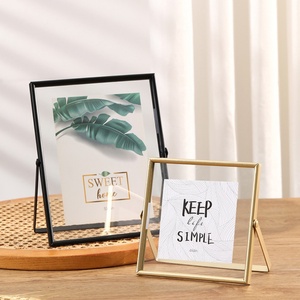 Marco de <span class=keywords><strong>Fotos</strong></span> Metálico de Sobremesa para <span class=keywords><strong>Fotos</strong></span> <span class=keywords><strong>Polaroid</strong></span>, Tamaños de 6, 7 y 8 Pulgadas, Pinturas y Decoraciones de Flores Secas - Product Image 6