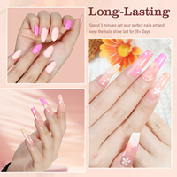 FZANEST Hema gratuit coloré néon gelée logo personnalisé joli coeur Gel Base couche de finition décoller Uv Gel vernis à ongles ensemble vernis bouteille