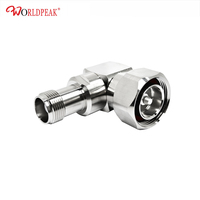 Adaptateur Coaxial RF Connecteur Mâle Femelle Coude HN Femelle Rf Connecteurs à 7/16 DIN Mâle L29 Prise Argent Plaqué 50ohm Adaptateur