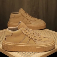 Nouvelles chaussures de marche pour hommes, style luxueux, en cuir véritable, décontractées pour hommes