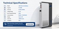 وحدة تخزين طاقة JAKX 48V 51.2V 314Ah 15kWh 16kWh قابلة للشحن، تثبت على الحائط، للاستخدام كمزود طاقة غير منقطع للخوادم، وحدة احتياطية، حاوية BESS ESS بسعة 314 أمبير ساعة