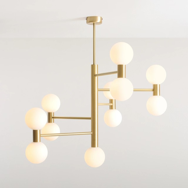 Modern Minimalist LED Chandelier Adjustable Pendant Light Fashion Popular Living Room E27 Chandelier for Hotel Living Room