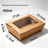 Boîtes à pâtisserie personnalisées en kraft pour fenêtre, en vrac, emballage en papier recyclable pour snacks, mini-tartes, cadeaux, café, restaurant, à emporter