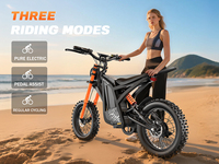 GT16 1500W Moto tout-terrain, Motocross, Vélo électrique, VTT électrique, Vélo, E-bike, Cycle, Dirtbike, Bicicleta, Mtb