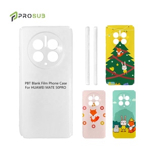 Prosub blanc Sublimation accessoires de couverture de téléphone portable impression personnalisée PBT 3D Sublimation coque de téléphone pour <span class=keywords><strong>Huawei</strong></span> Mate 50 Pro - Product Image 1
