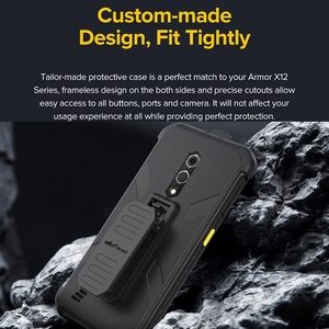 เคสโทรศัพท์แบบมีคลิปด้านหลังสำหรับ <span class=keywords><strong>Ulefone</strong></span> <span class=keywords><strong>Armor</strong></span> <span class=keywords><strong>X12</strong></span> <span class=keywords><strong>Pro</strong></span>, เคสแข็งกันกระแทกพร้อมห่วงเกี่ยวนิรภัยสำหรับทนทาน - Product Image 6