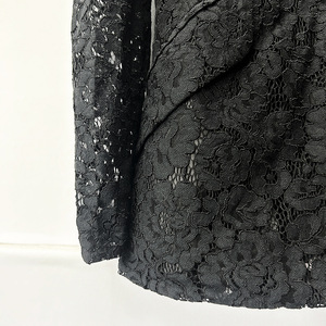 High Quality Lace Suit Lady <strong>2026</strong> Office Fashion <strong>Wear</strong> Notched Long Sleeve Single Button Blazer Pants Women Sexy 2pcs - Product Image 6