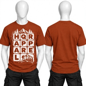 T-shirt streetwear surdimensionné de haute qualité, 380g, coton, col rond, épaules tombantes, impression de logo personnalisée, numérique, pour hommes - Product Image 1