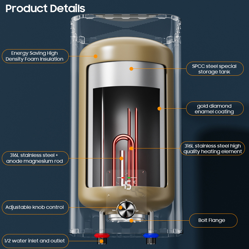 electric hot water heater tank for home
