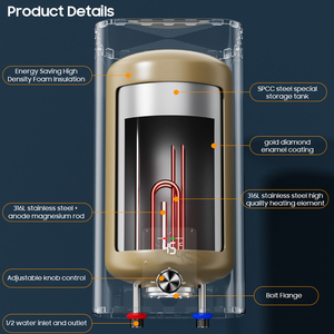 Ev için 10L 50L 100L 1.5kW 1.6kW 2kW 2.2kW mutfak tankı depolama elektrikli şofben sıcak duş su ısıtıcıları ev banyo - Product Image 6