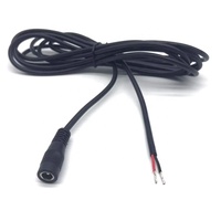 22AWG 5,5*2,5mm Kupfer leiter Buchse zu DC Pigtail Wire End offen mit verzinntem industriellem Verlängerung kabel