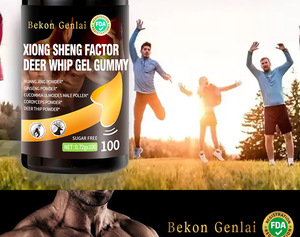 Gomitas de Ginseng con Sabor a Menta y Asta de Ciervo, Sin Azúcar, 100 Unidades, Cordyceps Huang Jing, Potenciador de Energía Masculina, Caja de Gomitas, Suministro al por Mayor OEM - Product Image 5