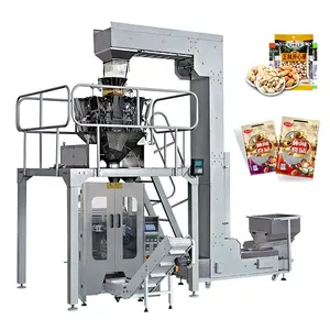 Mesin kemasan makanan ringan kering pemasok berdiri Multihead mesin Pengemasan