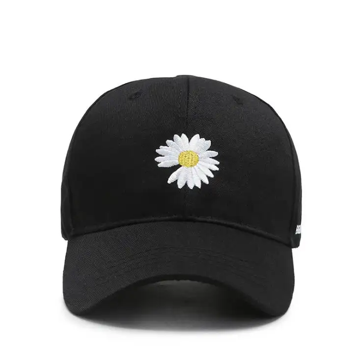 Daisy Embroidery Printed Adjustable Baseball Cap for Boys Baby Toddler School-Age Sizes