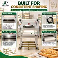 Machine de production de baguettes de boulangerie, moulatrice de pain français long, pétrin à pâte motorisé, machine à façonner les noix