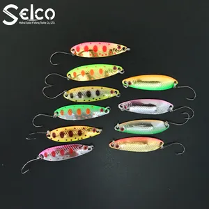Selco – cuillère à gabarit métallique de haute qualité 2.5G/5G 3 5G 30Mm, Mini <span class=keywords><strong>truite</strong></span> <span class=keywords><strong>pour</strong></span> <span class=keywords><strong>la</strong></span> pêche en mer et les appâts - Product Image 1
