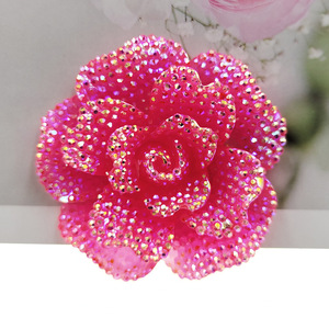 Adornos de Resina con Forma de Rosa y Diamantes de Imitación de Gran Tamaño para Manualidades, Scrapbooking y Decoración de Accesorios para el Cabello - Product Image 5