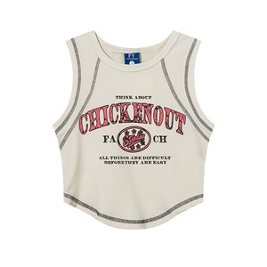 American Retro <span class=keywords><strong>Spice</strong></span> Girls Short Curved Letters Undershirt Halter Summer Navel Exposed Thin Camiseta sin mangas Mujer - Product Image 5