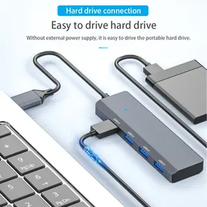 1 대 7 도킹 스테이션 다기능 허브 USB3.0 허브 컴퓨터 연결 키보드 및 마우스 하드 드라이브 익스텐더