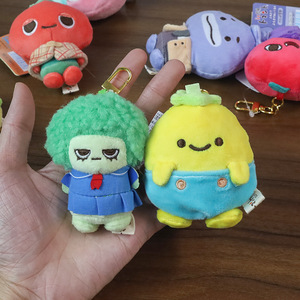 Venta al por mayor de divertidos peluches de frutas y verduras: Brócoli, Limón, Fresa, Melocotón, Pimiento, Tomate, 8-10CM - Product Image 5