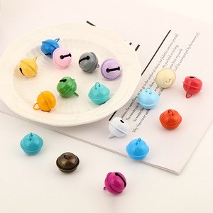 22mm colore caramella 17mm vernice da forno colorata piccola campana accessori per colletto per animali domestici borsa portachiavi appesa piccola campana - Product Image 4