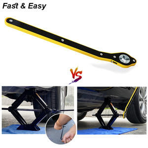 Araba <span class=keywords><strong>Jack</strong></span> anahtarı cırcır kolu oto lastik tekerlek Lug el aracı asansör anahtarı anahtar lastik tamir makas bakım garaj emek tasarrufu - Product Image 5