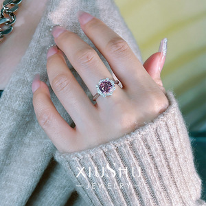 <strong>Millennium</strong> Rose Cutting Tungsten <strong>Ring</strong> Light Luxury All-match Inlaid Diamond Elegant High-grade Niche Design Simple <strong>Ring</strong> - Product Image 5