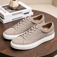 Chaussures de sport décontractées pour hommes en cuir de vachette de haute qualité, cuir véritable de première qualité, amortissantes, pour la course à pied, le skateboard et la marche
