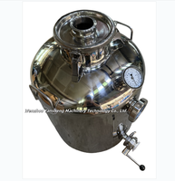 Chaudière de distillation en acier inoxydable 304 de qualité alimentaire 80/100L pour la fermentation de la liqueur artisanale, la fabrication d'alcool et l'extraction d'huiles essentielles