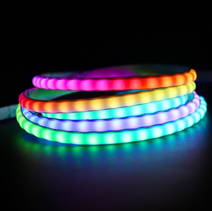 5V 12V COB Dream‑Color LED Tape ความกว้าง 5 มม. 160LEDs/m ไอซีในตัว ควบคุมพิกเซลแบบแยกอิสระได้ ปรับความสว่างได้ ปรับเอฟเฟกต์การไหลได้ - Product Image 4