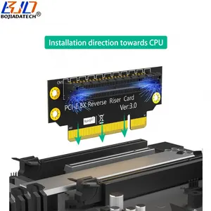 Ranura inversa <span class=keywords><strong>PCI</strong></span>-E 3,0 8X a tarjeta vertical adaptadora PCIe X8 para caja de servidor 2U Dirección de instalación hacia la <span class=keywords><strong>CPU</strong></span> en Stock - Product Image 4
