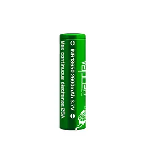 In stock Vapcell 2600mAh 25A INR18650 Li-ion Battery Cell Rechargeable Lithium Battery Green Beats VTC5A Equal to VTC6A