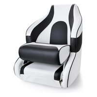 Chaise de capitaines de ponton inclinable de luxe à dossier haut Siège de bateau seau Siège de yacht
