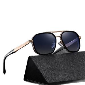 Nuevas Gafas <span class=keywords><strong>de</strong></span> Sol Polarizadas Cuadradas para Hombre S15102, Montura Completa Clásica <span class=keywords><strong>de</strong></span> Doble Puente, Protección Solar, para <span class=keywords><strong>Conducir</strong></span>, Pescar y Actividades al Aire Libre - Product Image 5