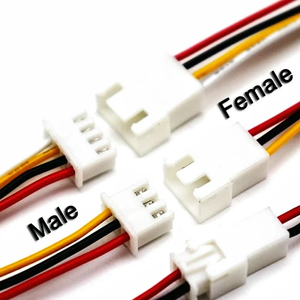 5 Pares de Conectores de Cabo XH2.54 23456 com Passo de 2.54mm, Plugue XH Macho e Fêmea para Carregamento de Bateria, Comprimento de 100mm, 200mm, 300mm - Product Image 2